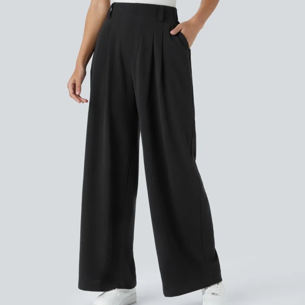 HALARA Black Wide-Leg Women's Pants